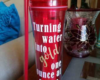 Turning water into gold one ounce at a time. breastfeeding. Water bottle.