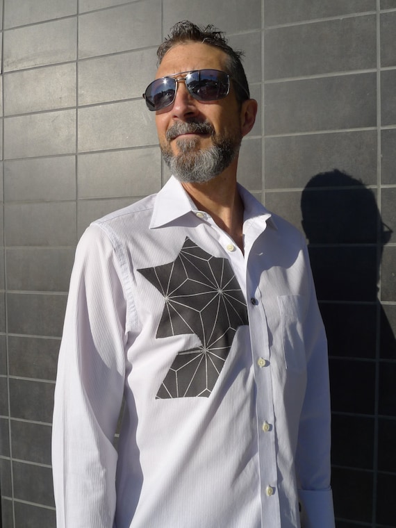 custom dress shirt design Custom Dress Shirt, Polycotton - White - Custom Printed Dress Shirt Off White