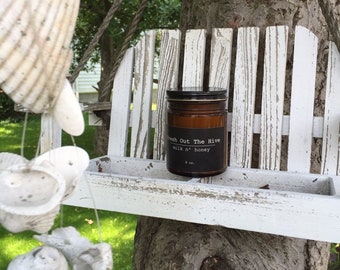 Milk and honey Beeswax Candle