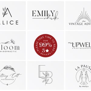 Minimalist Logo Design - Custom Logo Design - Elegant logo - Luxury Logo Design - Logo Branding Kit - Logo Design Custom for Business