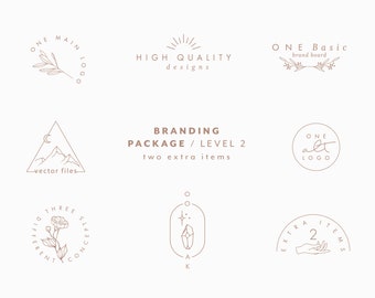 Custom Logo Design - Logo Design Custom for Business - Logo Design Branding - Branding Package - Logo Branding Kit - Branding Kit Level 2