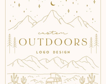 Travel Logo - Tree Logo - Mountain Logo  - Photography Logo - Logo Creation - Logo Designer - Custom Made Logo - Business Logo Design