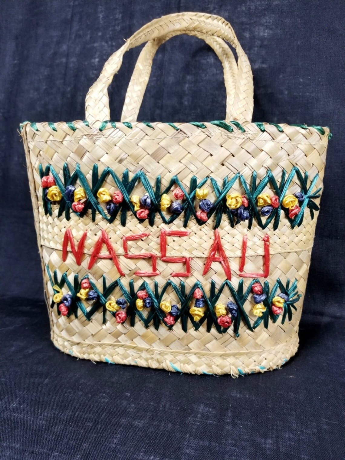 Rattan Basket Purse Souvenir Nassau Purse Bahamas Keepsake Etsy