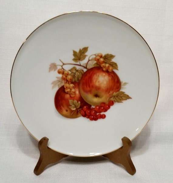 Bavarian Fine China Apples And Grapes Transfer Ware German Etsy