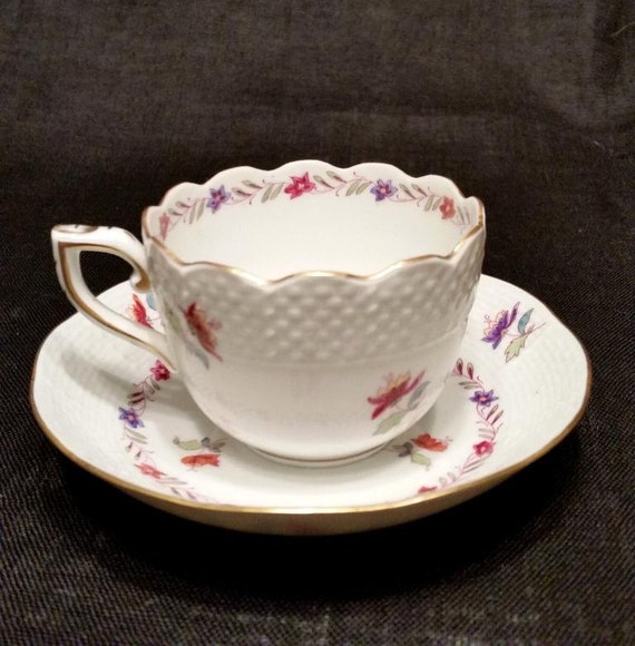 Herend Nanking Bouquet Pattern Rare Vintage Porcelain Etsy