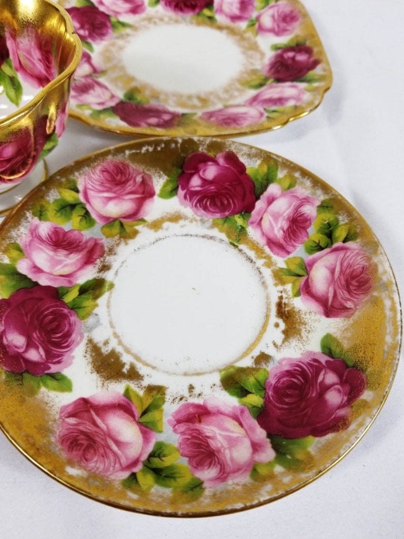 Royal Albert Crown China Old English Rose Pattern 192527 Etsy