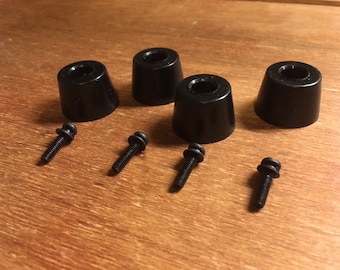 4 Rubber Feet W/Screws Audio Gear Parts for Marantz,Pioneer,Sansui vintage stereo receivers