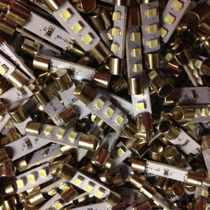 10 brand new 8V-29mm led fuse lamps - for stereo receivers/vintage-Marantz, Pioneer, kenwood, Sansui & More receivers - see pics!!