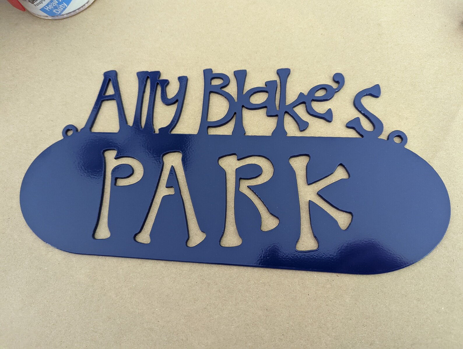 Kid's Playhouse Sign All Metal Painted Etsy