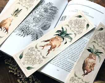 Mandrake, Bookmark, set of 3, Watercolor print