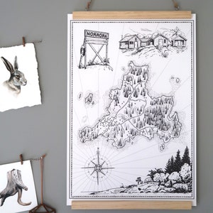 Norröra, Carte