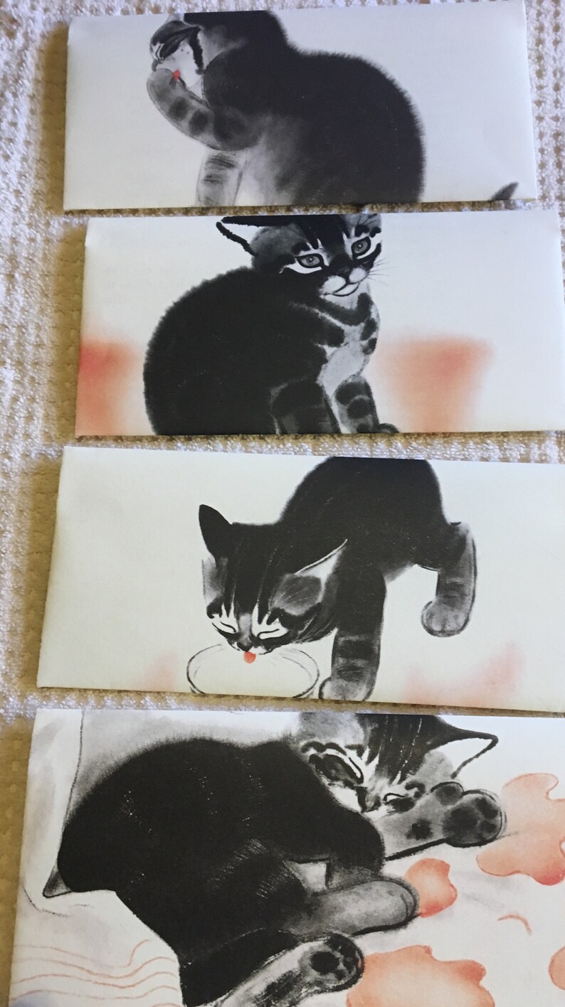 Set of 3 envelopes made from pages of discarded Mittens by Newberry 0765190591