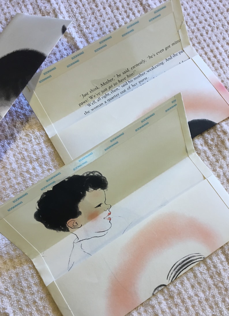 Set of 3 envelopes made from pages of discarded Mittens by Newberry 0765190591