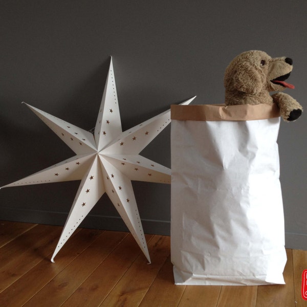 Paperbag, Sac kraft de Rangement, Taille L  H80cm x L57cm x fond 16cm