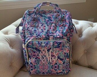 floral diaper bag backpack