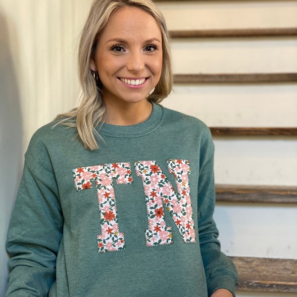 Applique Sweatshirt Etsy