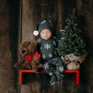 Toddler Christmas Pajamas Set Frost Snowflake Lovedbaby Etsy