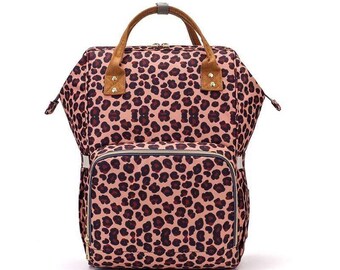 cheetah diaper bag backpack