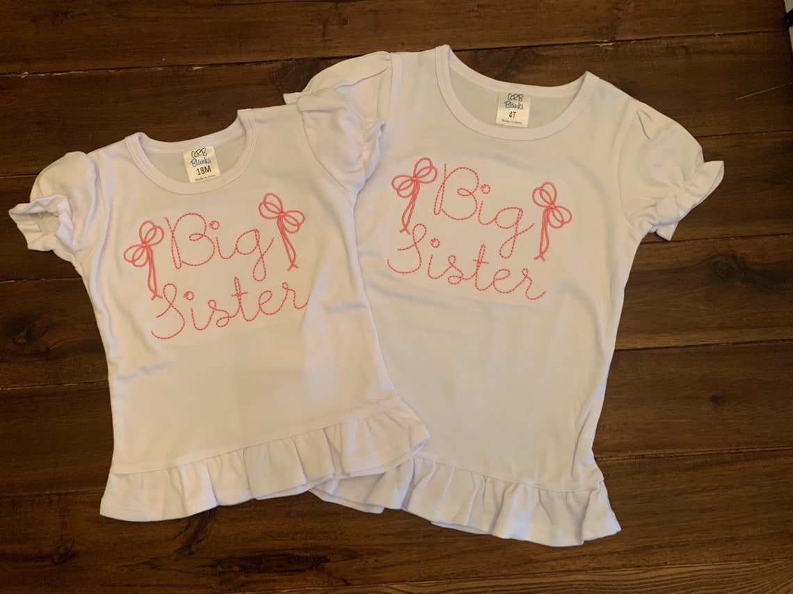 Big Sister Embroidered T-Shirt