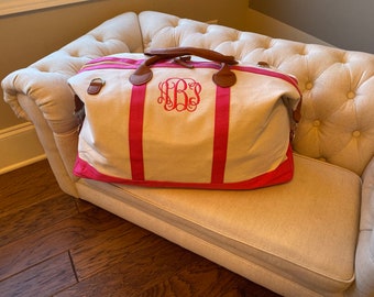 Monogrammed Weekender Bag | Monogrammed Overnight Bag | Personalized Gift | Monogrammed Carry On Luggage