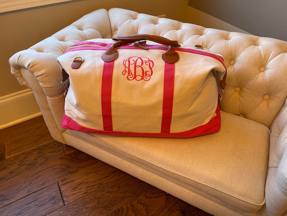 Monogrammed weekender bag hotsell