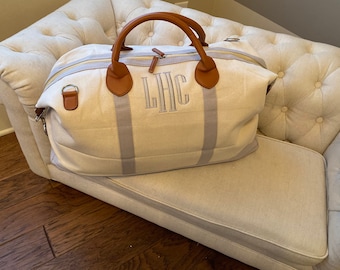 Borsa da viaggio con monogramma / Borsa da viaggio con monogramma / Regalo personalizzato / Bagaglio a mano con monogramma