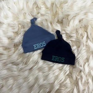 Monogrammed Lovedbaby Organic Cap | Personalized Baby Coming Home Hat | Monogrammed Baby Gift
