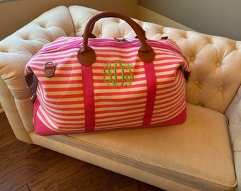 Borsa da viaggio con monogramma / Borsa da viaggio con monogramma / Regalo personalizzato / Bagaglio a mano con monogramma