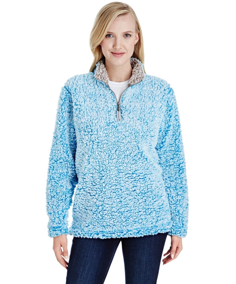 blank sherpa pullover