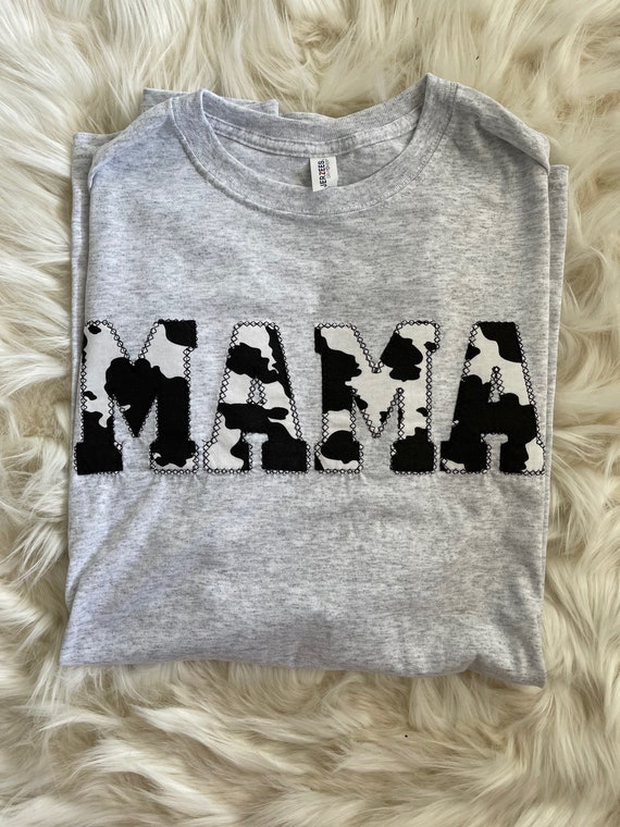 Mama Cowprint Tee Mama Cowprint Tee
