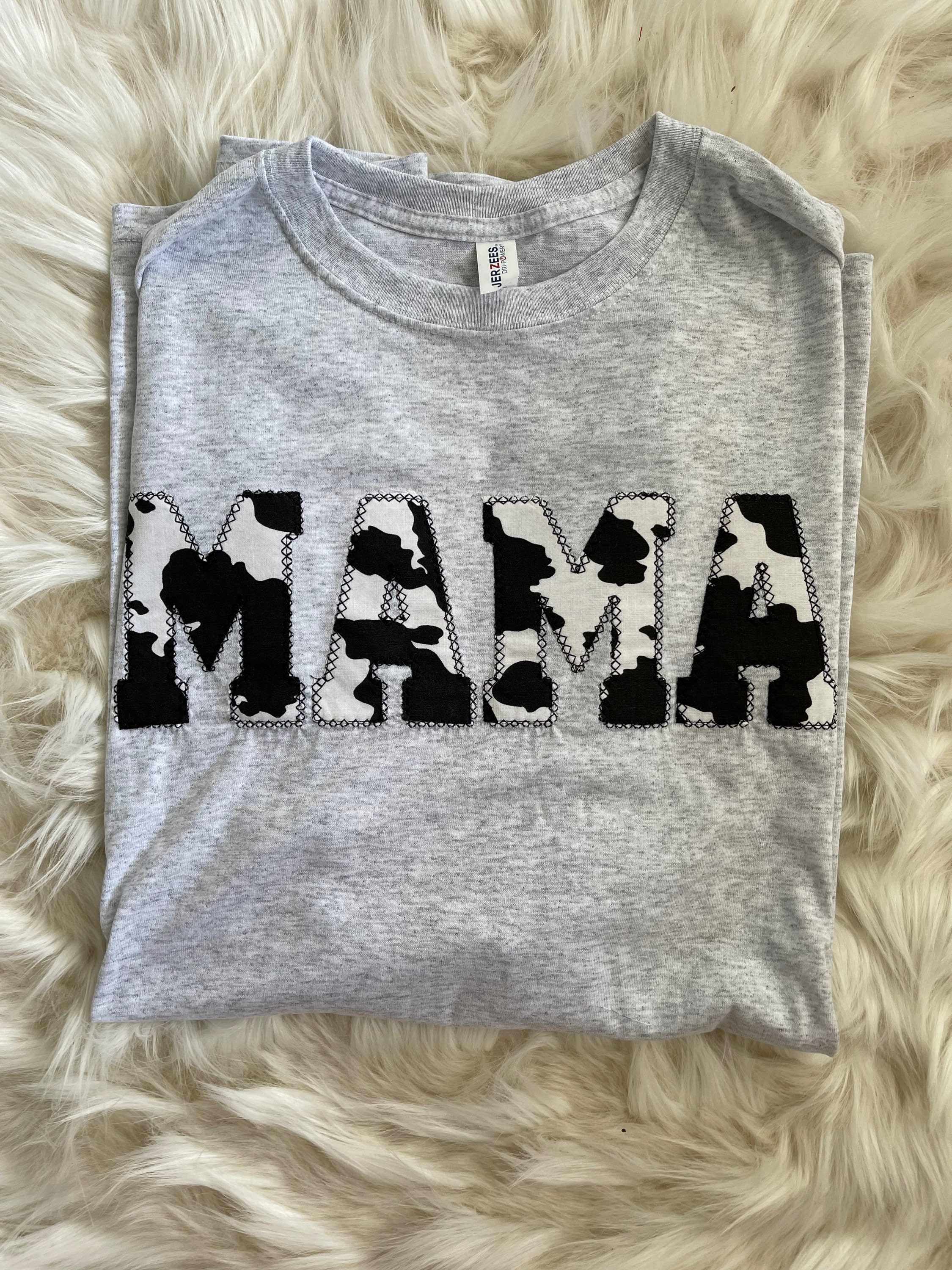 Mama Cowprint Tee Mama Cowprint Tee