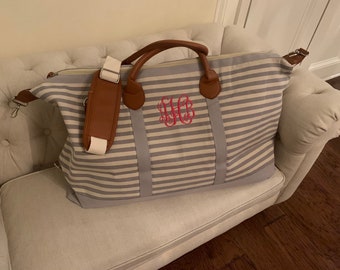 Monogrammed Weekender Bag | Monogrammed Overnight Bag | Personalized Gift | Monogrammed Carry On Luggage