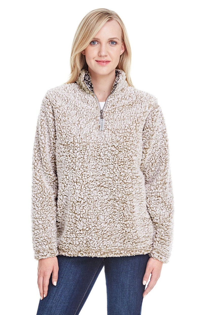 blank sherpa pullover