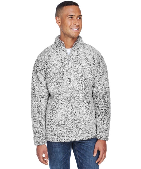 mens sherpa quarter zip