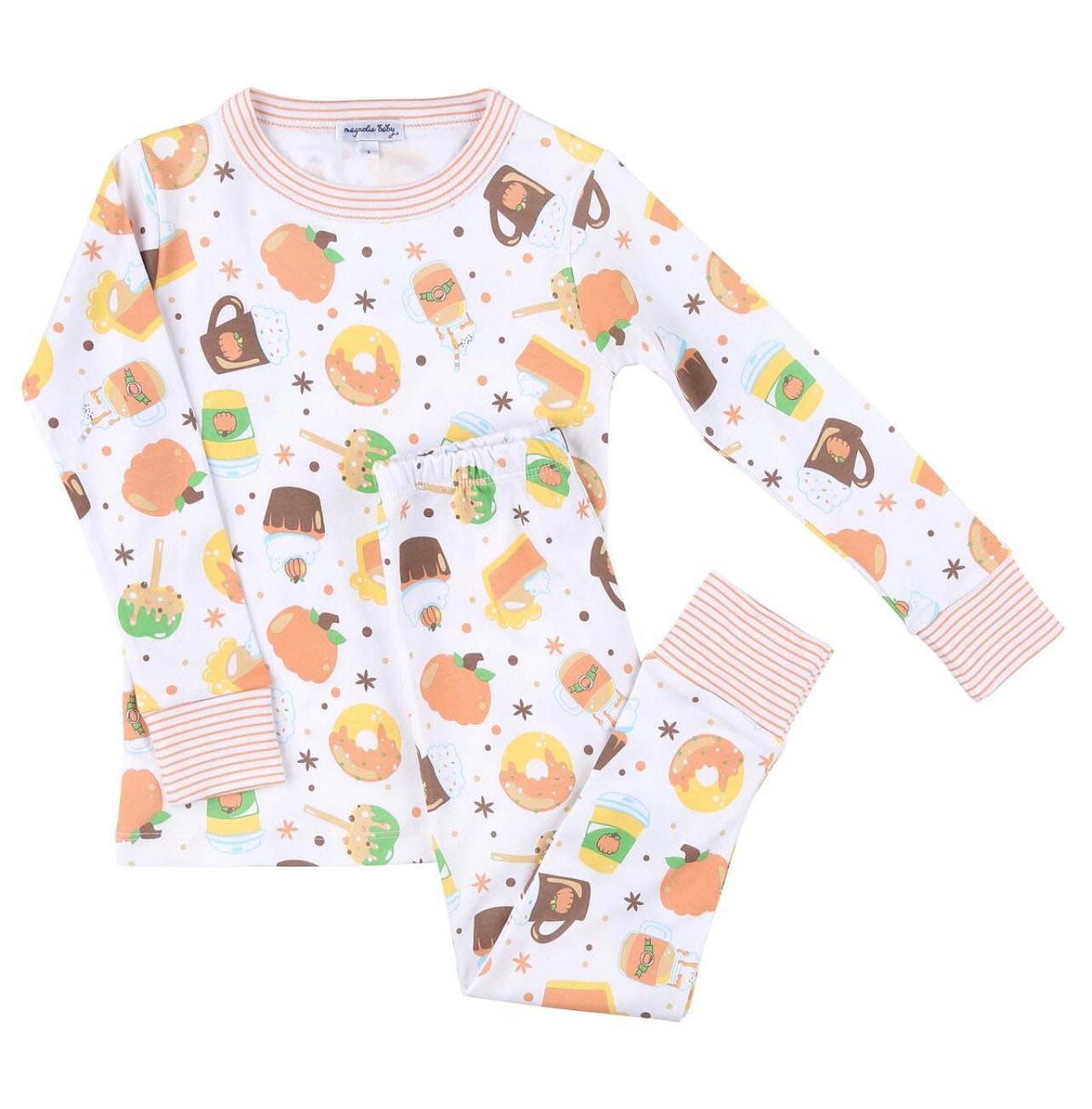 Monogrammed Toddler Girl Pumpkin Spice Pajamas Set - Etsy