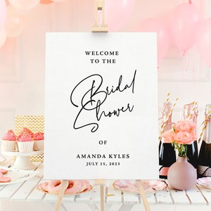 Bridal Shower Welcome Sign - Acrylic Wedding Sign - Bridal Shower Ideas - Bridal Shower Decorations