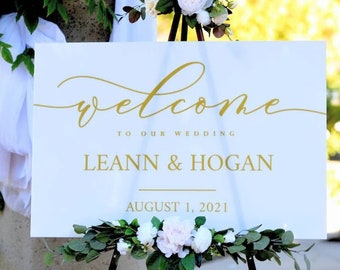 Signs For Wedding, Minimalist Wedding Welcome Sign, Custom Sign, Wedding Signs, Acrylic Wedding Sign, Wedding Decor, Custom Wedding Sign