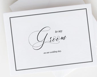 To My Groom On Our Wedding Day - Groom Wedding Day Card - To My Bride Wedding Day Card - Bride Wedding Day Card - Instant Download