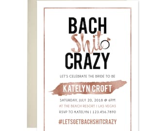 bachelorette party invitations etsy