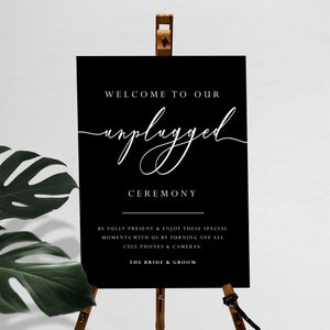 Unplugged Ceremony Sign, Unplugged Wedding, Unplugged Sign, Welcome Sign, Wedding Acrylic Sign, Ceremony Sign