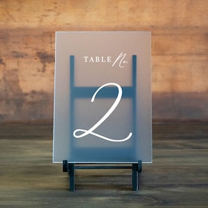 Wedding Table Numbers - Wedding Table Decor - Acrylic Table Numbers - Wedding Reception Decor - Modern Wedding Table Number
