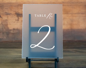 Wedding Table Numbers - Wedding Table Decor - Acrylic Table Numbers - Wedding Reception Decor - Modern Wedding Table Numbers