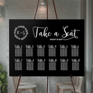 Wedding Seating Chart - Acrylic Seating Chart - Wedding Welcome Sign - Welcome to our Wedding Sign