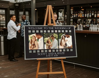 Photo Wedding Welcome Sign : Acrylic Film Strip