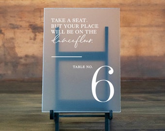 Acrylic Wedding Table Numbers: Modern Reception Decor