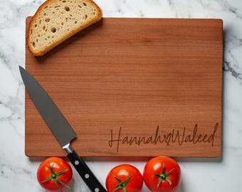 Wedding Gift For Couple - Wedding Anniversary Gift For Couple - Engagement Gift - Personalized Cutting Board