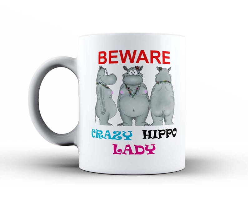 3dRose Gartenflagge 'Crazy Hippo Lady' – 30,5 X 45,7 Cm, Polyester, Einseitig Bedruckt, Für Garten & Wand