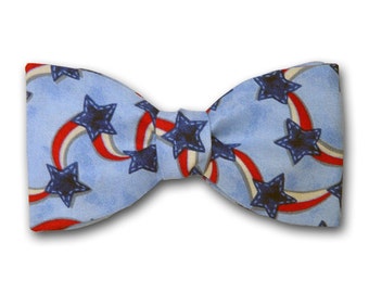 Patriotic Bow Ties "Freedom" - Large and Standard Bow Ties - Pre-tied & Freestyle - Made in USA