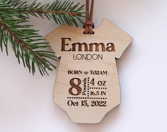 Baby's First Christmas Stat Ornament | Baby Boy | Baby Girl | Unisex | Newborn First Christmas
