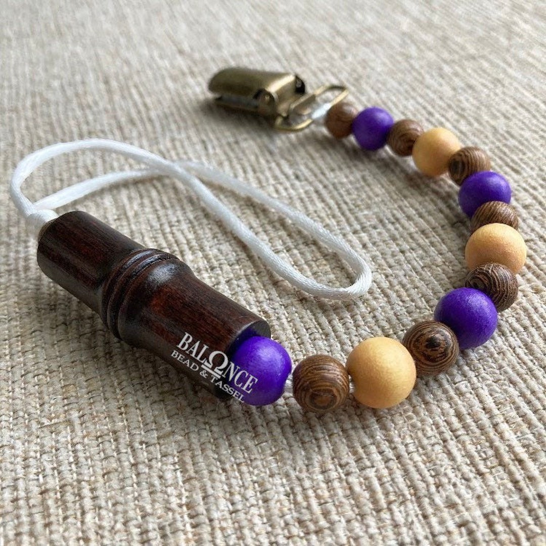 Duck Call Pacifier Clip Tiger Stripe LSU Etsy